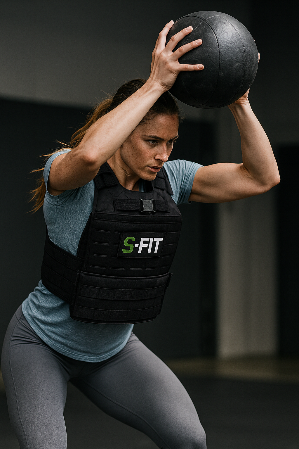 S-Fit Weighted Vest Camo Black
