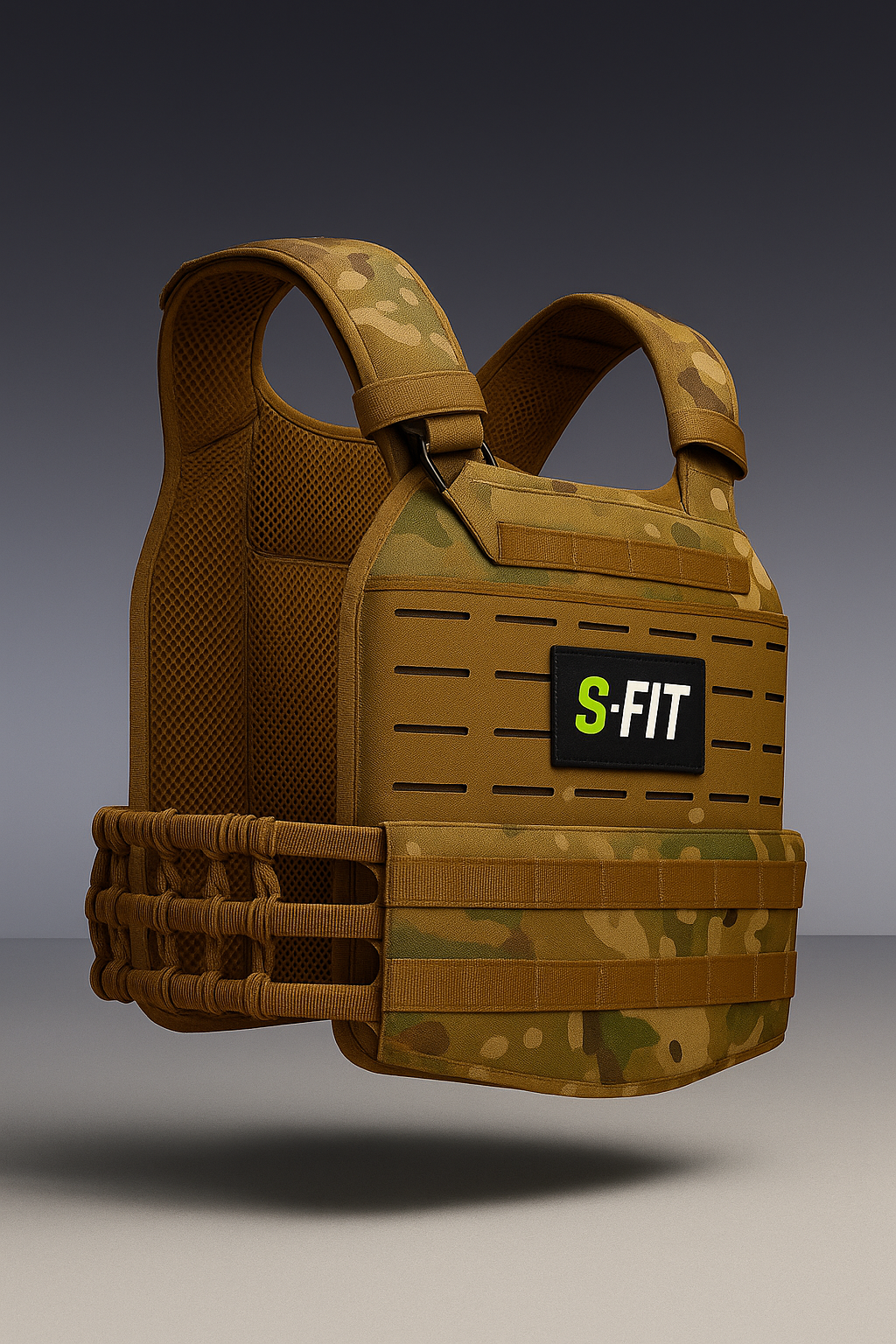 S-FIT Weighted Vest - Camo Olive