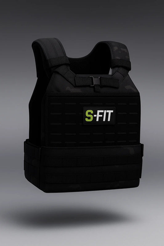 S-Fit Weighted Vest Camo Black